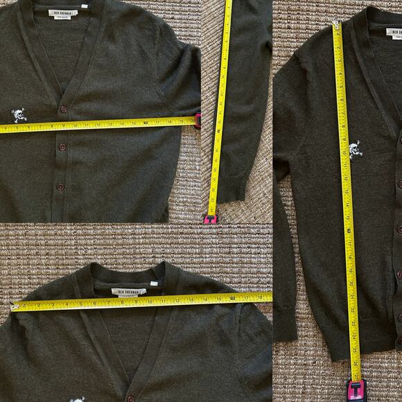 Ben Sherman 100% Merino Wool Skull Cardigan – Women’s L (Tagged Men’s XXL) - Picture 8 of 8